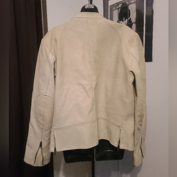 Le Chateau Off-White Leather Jacket - Picture 10 of 12